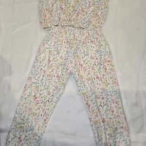 Jessica Simpson Kids Floral Set - Pink and Yellow